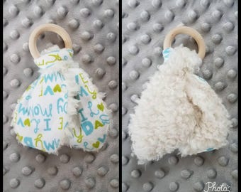 I Love Mommy, I Love Daddy Teething Ring