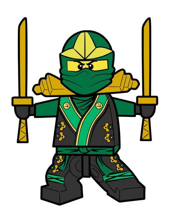 Download Green Lego Ninja svg file