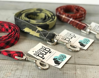 Dog Leashes!! You Choose Fabric!! Leash - Cool Dog Goods, Modern Dog Collars with Coordinating Leash
