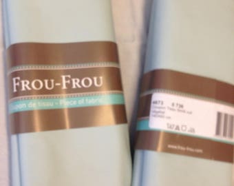 Faux leather blue green color fabric