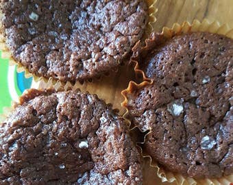 Belgian Brownie Cakelettes with Maldon Salt