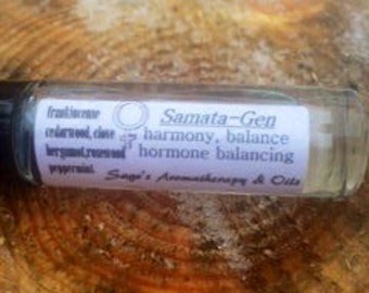 Hormone Balancing Essential Oil blend/Samata-Gen/ healing, PMS, menopause, gifts for women