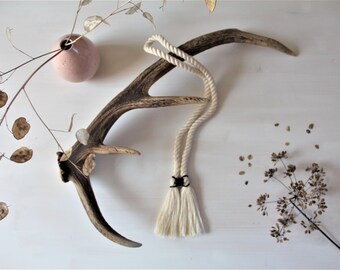 Rope and leather necklace