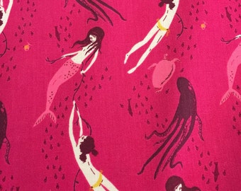 Mendocino by Heather Ross Mermaids and Octopus' by Windham Fabrics