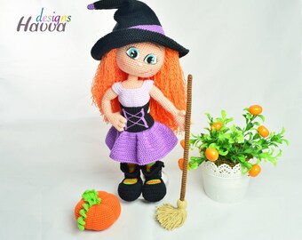 Crochet Pattern - Cute Witch (Amigurumi Doll Pattern)