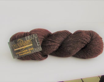 Cascade 220 Heathers, 9408, Brown, Heather Brown, Cascade Yarns, destash, wool