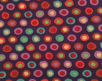 Brandon Mably Rings in Blue BM15 OOP VHTF Retired Rare Kaffe Fassett 100% Cotton Quilting Fabric by Rowan for Westminster *Yardage*