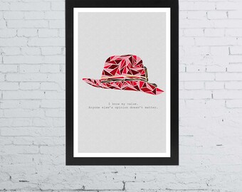 Peggy Carter Minimalist Poster | 11 x 17 Inches