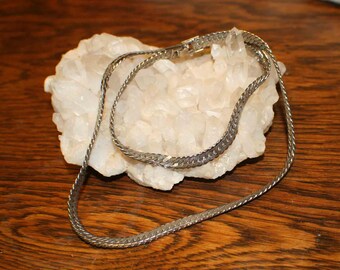 Sterling Heavy Herringbone Chain/24"