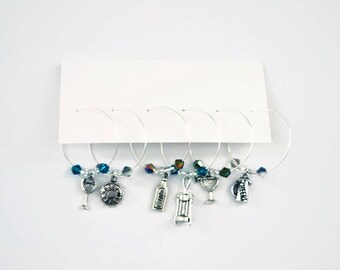 Wine and Spirit Themed Wine Charms