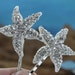 Rhinestone Crystal Starfish Hair Pins / Bridal starfish hair pins / Beach Tropical Wedding / Hair Accessories