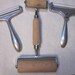 2 Pcs Cheese Wire Slicers 1 Pc from Italy 1 Pc Adjustable from Taiwan And Pizza Roller 2 Ends Wood Made in Taiwan Lot for Appetizers