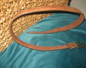 Oiled Chamois Cowhide Belt
