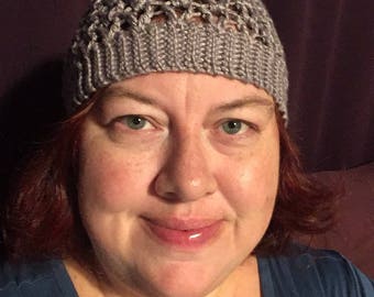 Grey hat, beanie, slouchy