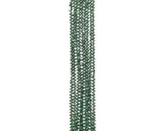 35, 3mm, Green Tinsel Stems, Pipe Cleaners, 12" Long