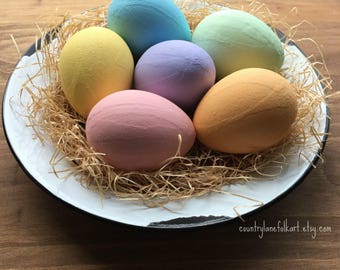 Easter decorations, painted Easter eggs, Easter table centerpiece, mom gift mom, farmhouse decor, best selling items, rustic Easter decor