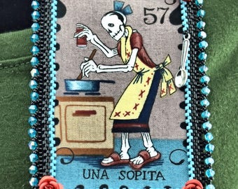 Day of the Dead Cook Brooch