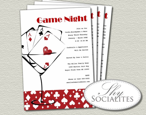 Beautiful 10 Card Party Invitation