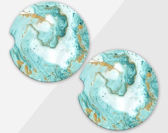 Marble Car Coasters, Car Decor for Her, Car Accessories for Her, Personalized Car Coaster, New Car Gift, Gifts for Her, Cute Car Decor