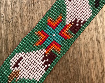 Double Eagle beaded bracelet