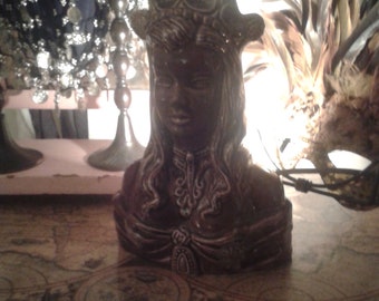 1970's ceramic goddess light