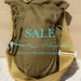 Distressed canvas bag, Vintage army canvas bag, Messenger bag, Green khaki bag, USSR type, Cold War haversack, Shoulder bag, Old bag