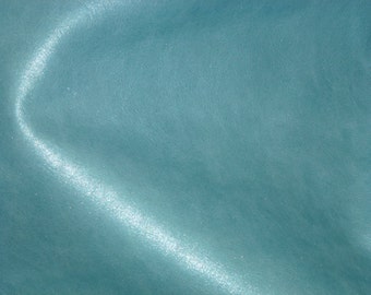 Leather 12"x12" ICE PRINCESS Blue Pearlized soft Cowhide 2.5-3 oz/1-1.2 mm PeggySueAlso™ E2971-02