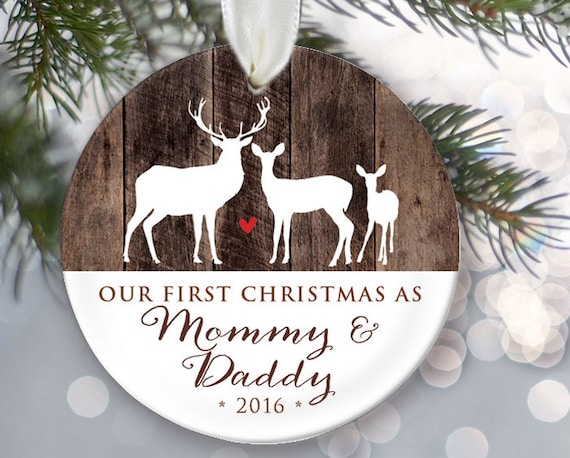 Our First Christmas as Mommy &amp; Daddy Personalized Christmas