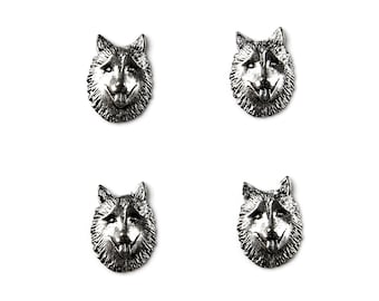 Husky Tuxedo Shirt Studs