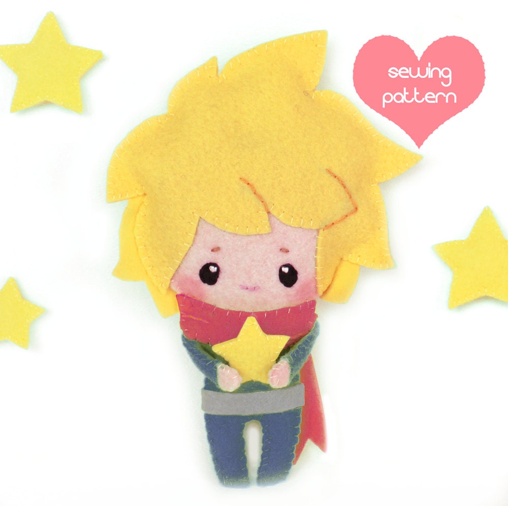 PDF sewing pattern chibi anime boy doll poseable human