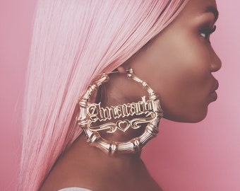 Custom Bamboo Earrings