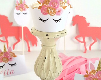 Pink and Gold Unicorn Place Cards Table Decor Unicorn Pink and Gold Unicorn Place Cards Table Decor Unicorn