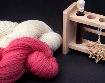 Natural Dye Kit - cochineal pink - organic wool - dyeing with plant extract