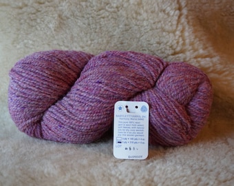 RASPBERRY 2 ply worsted weight wool yarn from Bartlettyarn
