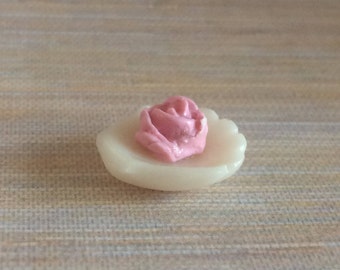 Dollhouse Miniature Shell Soap Dish with Soap - Handmade
