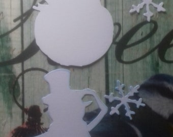 16 Tim Holtz Snowmen and Snowflakes