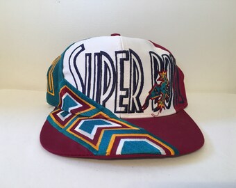 Rare Vintage 1996 NFL Super Bowl XXX 30 Aztec Lizard Logo 7 Snapback Hat
