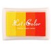 ink scrapbooking ombre yellow orange
