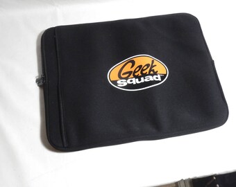 Geek Squad néoprène zippée Laptop ordinateur portable tablette protecteur cas manche Best Buy