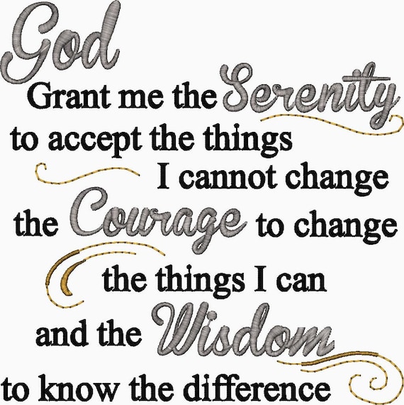 god grant me the serenity