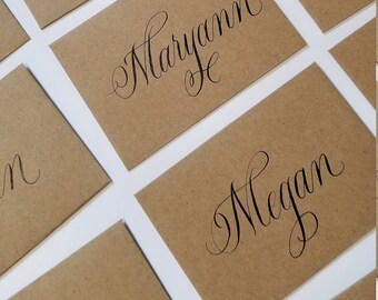 Custom Calligraphy Name Tags