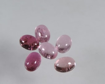9.45 cts lot rubellite pink Tourmaline oval cabochon Mozambique