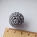 Perle BOIS gray crocheted 2,1 CM