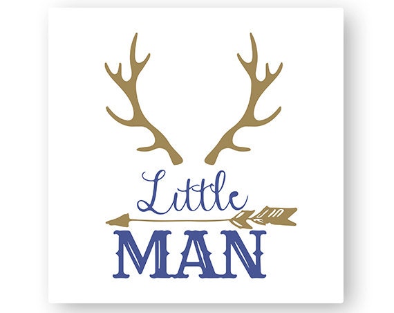 Download Little Man Deer Antlers Arrow Hunting Boy Baby