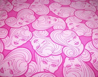 Barbie Fabric Pink Mattel, Inc 2010 Release Popular Design Fat Quarter New BTFQ