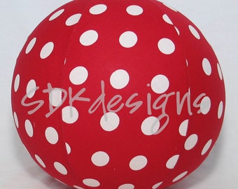 Balloon Ball - Large Red polka dots fabric - Perfect Birthday gift - as seen with Michelle Obama on Parenting.com