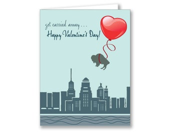 Buffalo Valentine's Day Card