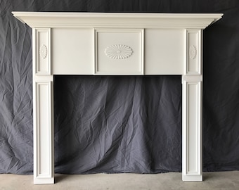 Primed Fireplace Mantel White 1005A