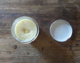 organic COCOA BUTTER, unrefined in a glass jar (100 ml / 3.38 fl.oz or 350 ml / 11.83 fl.oz)