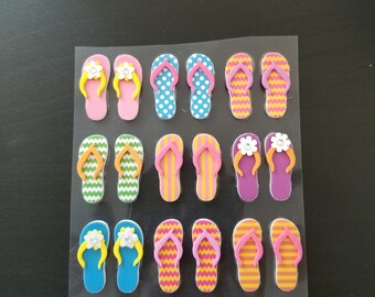 Beardie Flip Flops